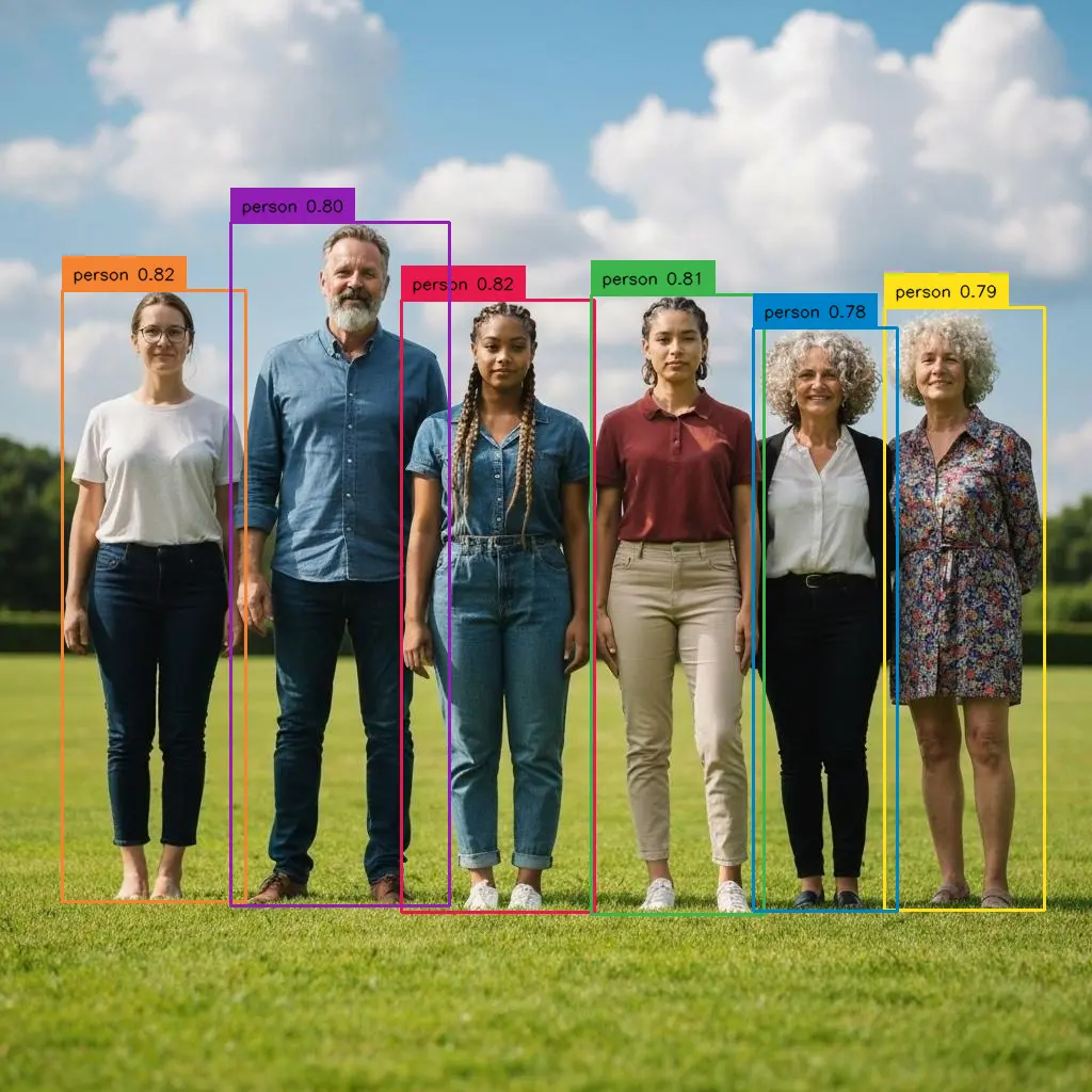 ai detects people in a photo